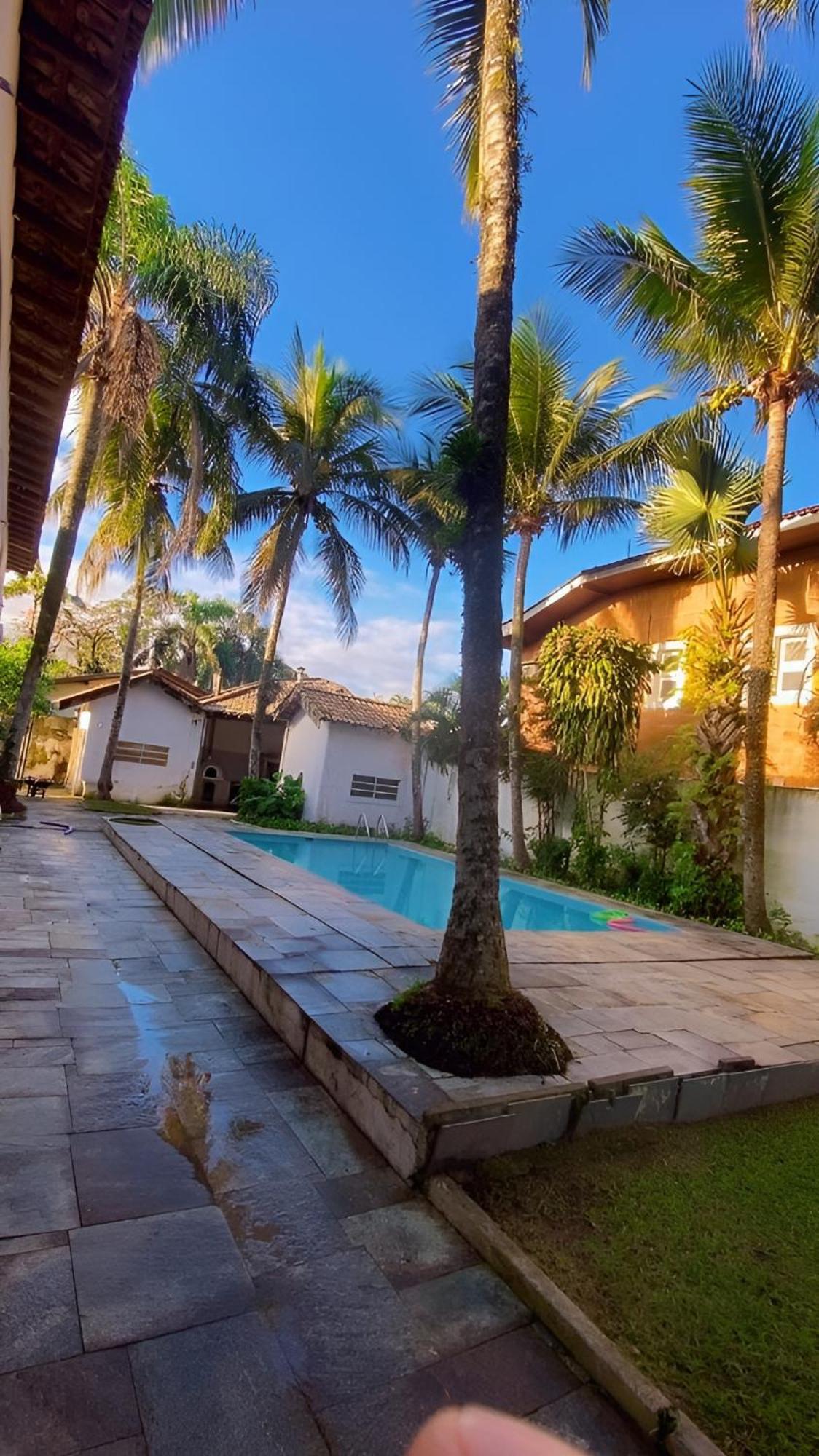 Villa Casarao No Guaruja Com Piscina Exterior foto