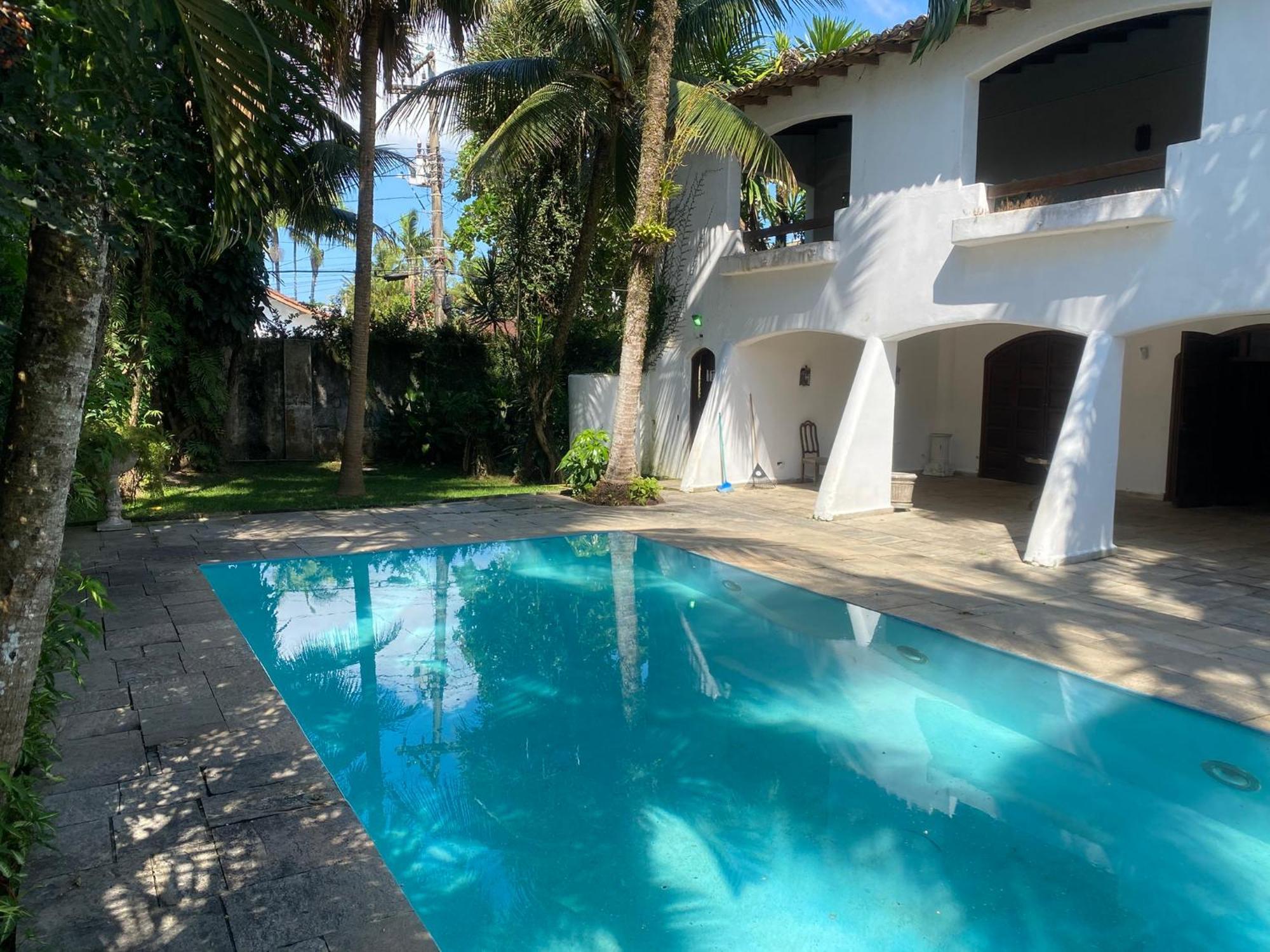 Villa Casarao No Guaruja Com Piscina Exterior foto